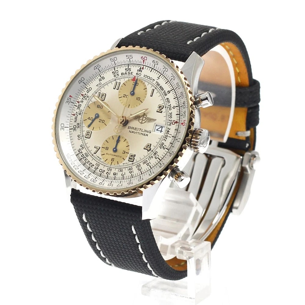 BREITLING OLD NAVITIMER CHRONOGRAPH YG BEZEL AUTOMATIC WATCH - 2