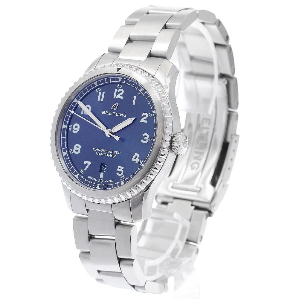 BREITLING NAVITIMER DATE NAVY AUTOMATIC WATCH - 2