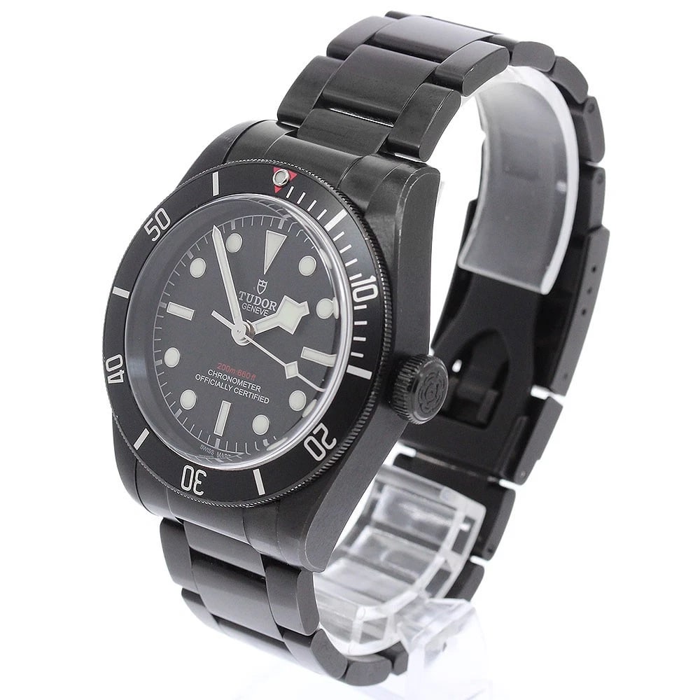 TUDOR HERITAGE BLACK AUTOMATIC WATCH - 2