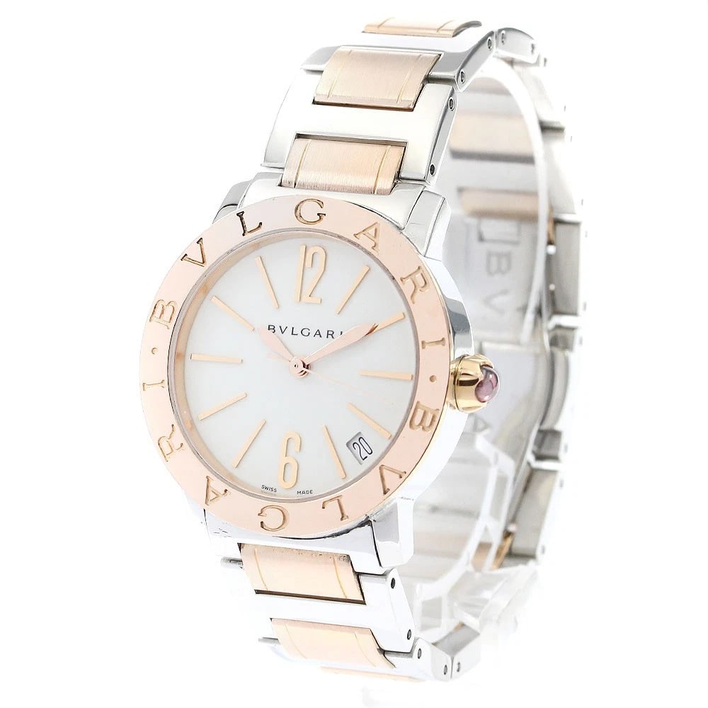 BVLGARI DATE WHITE AUTOMATIC WATCH - 2