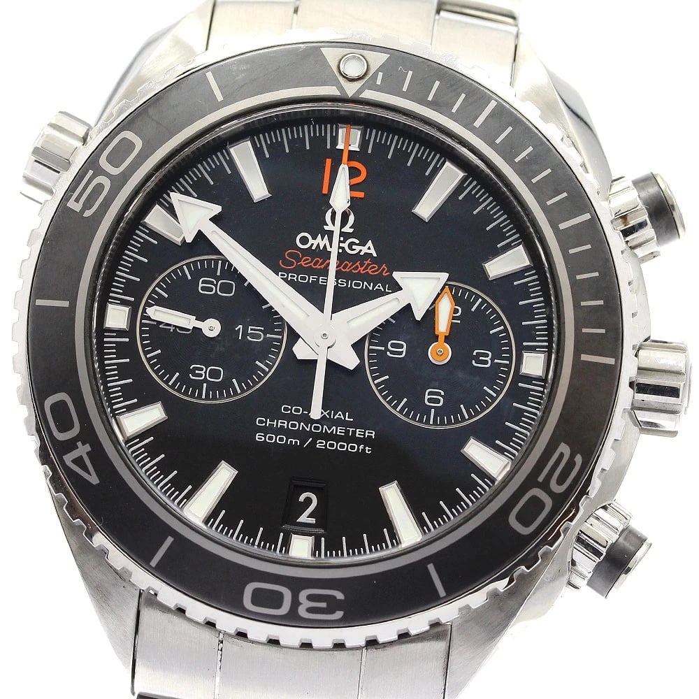 OMEGA SEAMASTER PLANET OCEAN AUTOMATIC WATCH: OMEGA Seamaster Planet Ocean Automatic Watch Brand: OMEGA Type/Style: Wristwatch Material: Band Material Stainless Steel, Case Material Stainless Steel Color: Dial Color black Band Color Silver Case