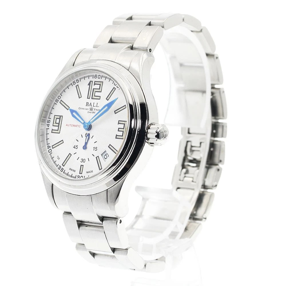 BALLWATCH TRAIN MASTER DATE SILVER AUTOMATIC WATCH - 2