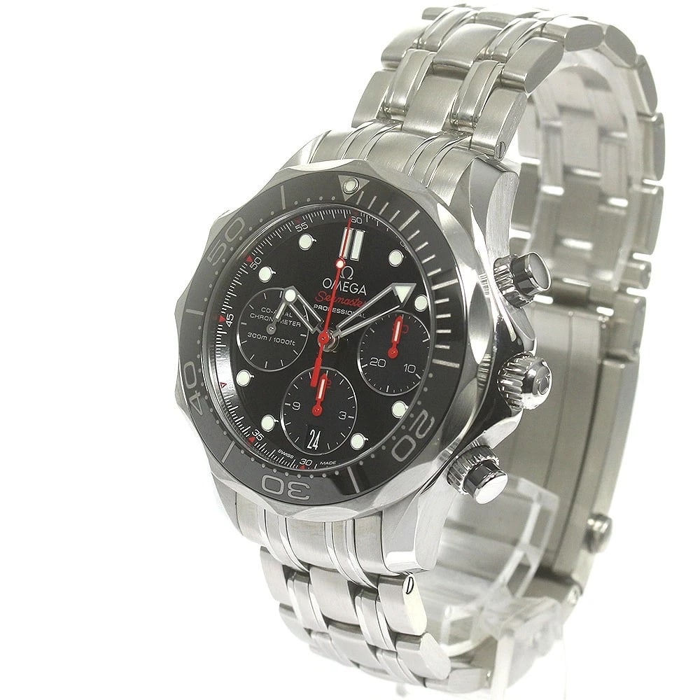 OMEGA SEAMASTER COAXIAL CHRONOMETER WATCH: OMEGA Seamaster Coaxial chronometer Watch Brand: OMEGA Type/Style: Wristwatch Material: Band Material Stainless Steel, Case Material Stainless Steel Color: Dial Color black Band Color Silver Case