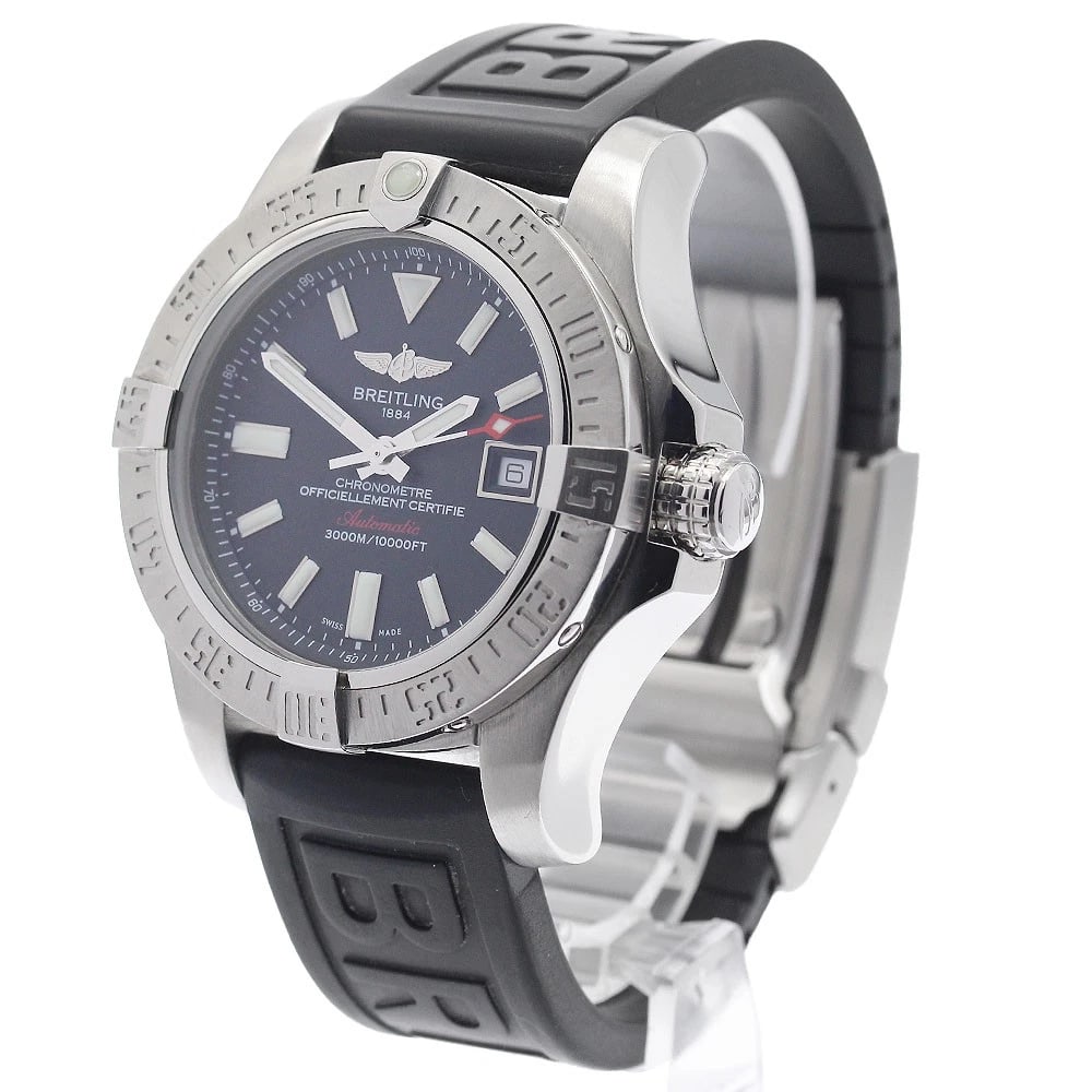 BREITLING AVENGER DATE BLACK AUTOMATIC WATCH - 2