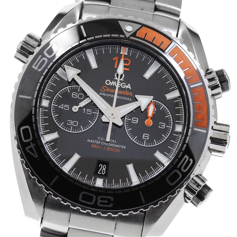 OMEGA SEAMASTER PLANET OCEAN AUTOMATIC WATCH: OMEGA Seamaster Planet Ocean Automatic Watch Brand: OMEGA Type/Style: Wristwatch Material: Band Material Stainless Steel, Case Material Stainless Steel Color: Dial Color black Band Color Silver case