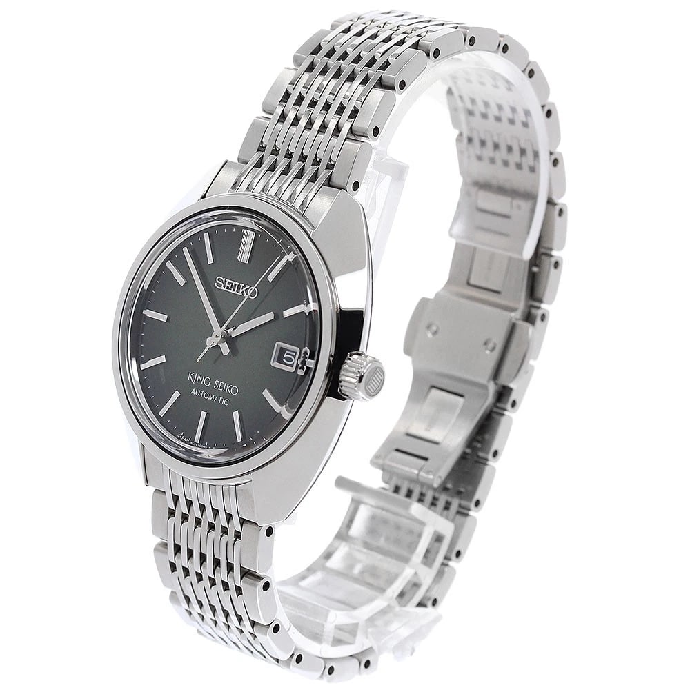 SEIKO KING DATE GREEN AUTOMATIC WATCH - 2