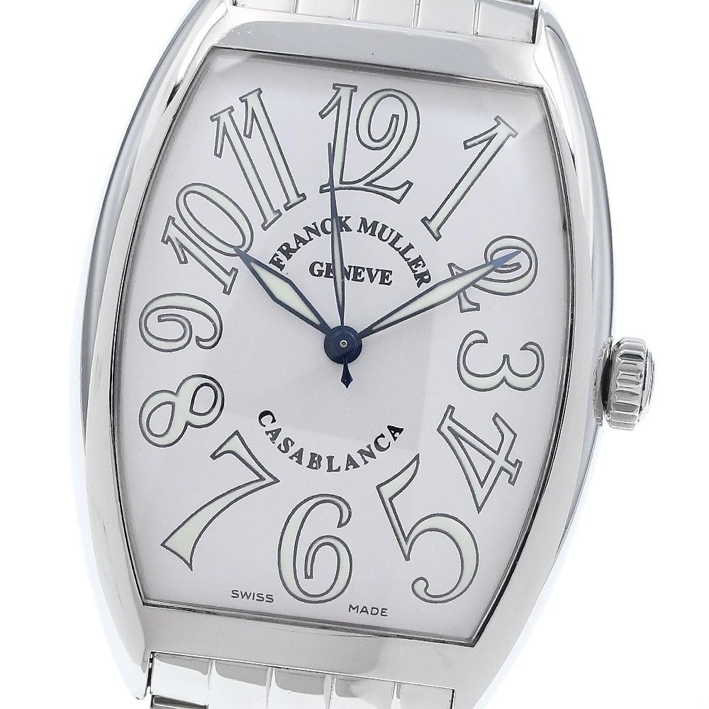 FRANCK MULLER WHITE AUTOMATIC WATCH: FRANCK MULLER white Automatic Watch Brand: FRANCK MULLER Type/Style: Wristwatch Material: Band Material Stainless Steel, Case Material Stainless Steel Color: Dial Color white Band Color Silver Case
