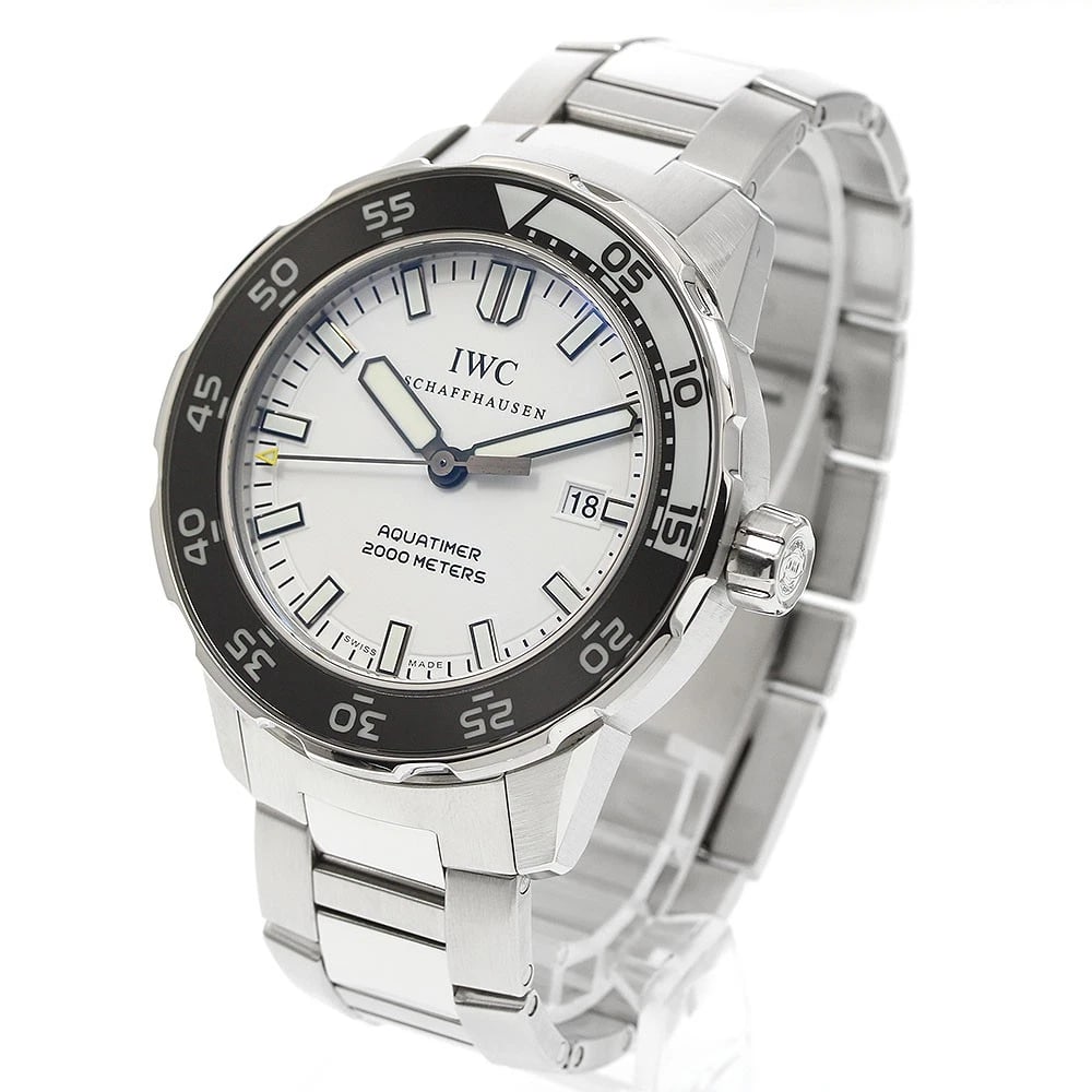 IWC SCHAFFHAUSEN AQUA TIMER WHITE AUTOMATIC WATCH - 2