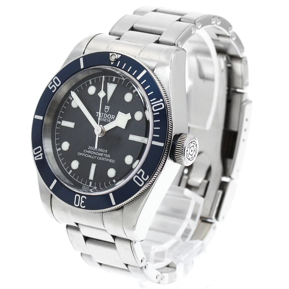 TUDOR HERITAGE BLACK AUTOMATIC WATCH - 2