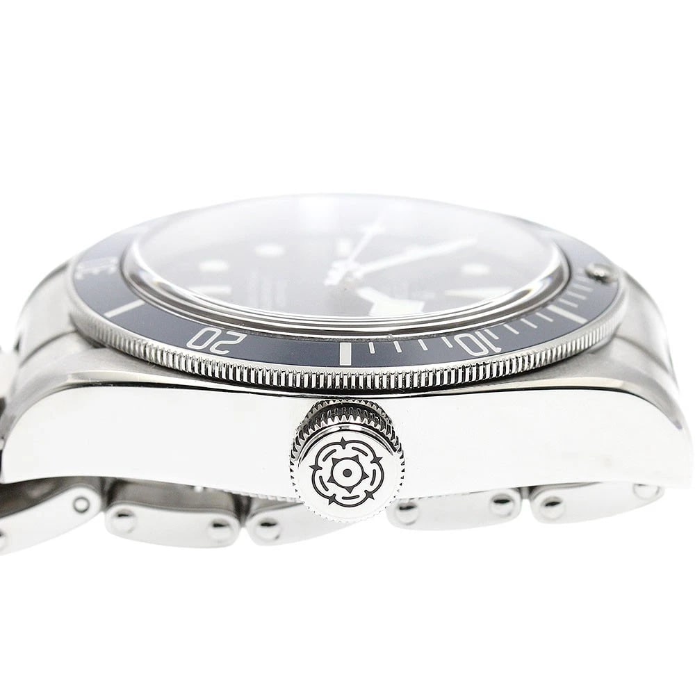 TUDOR HERITAGE BLACK AUTOMATIC WATCH - 4