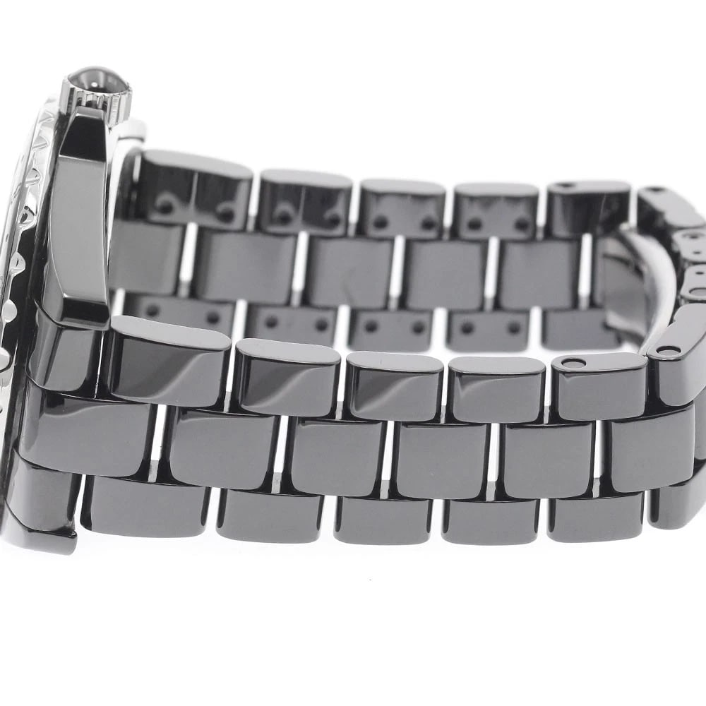 CHANEL J12 BLACK CERAMIC AUTOMATIC WATCH - 3