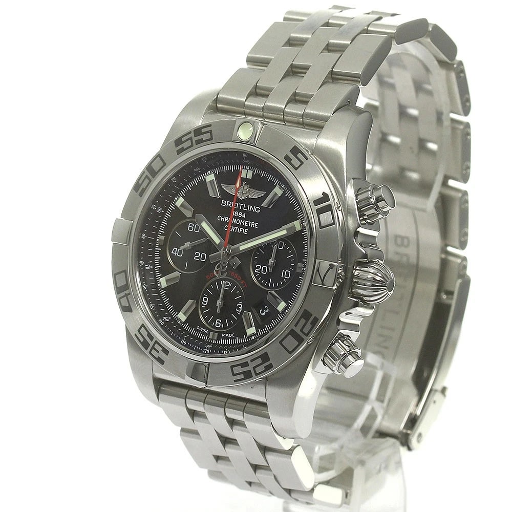 BREITLING CHRONOMCHRONOGRAPH DATE BLACK AUTOMATIC WATCH - 2