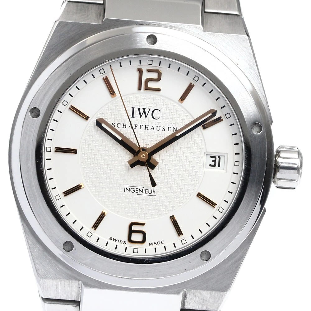 IWC SCHAFFHAUSEN SILVER AUTOMATIC WATCH: IWC SCHAFFHAUSEN Silver Automatic Watch Brand: IWC SCHAFFHAUSEN Type/Style: Wristwatch Material: Band Material Stainless Steel, Case Material Stainless Steel Color: Dial Color Silver Band Color Silver