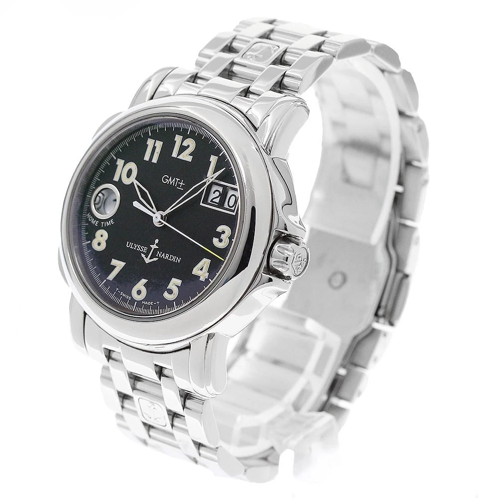 ULYSSE NARDIN DATE BLACK AUTOMATIC WATCH - 2