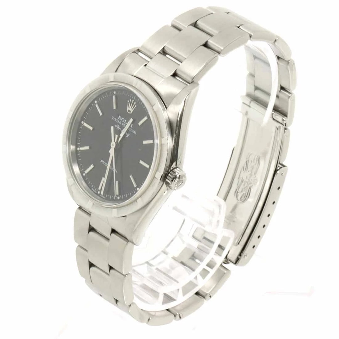 ROLEX AIR KING ENGINE TURNED BEZEL P AUTOMATIC WATCH - 2