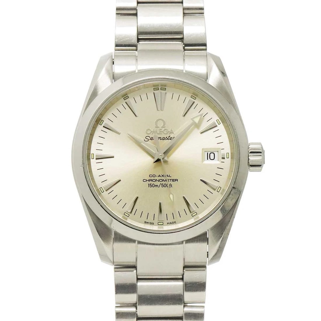OMEGA SEAMASTER AQUA TERRA CO-AXIAL AUTOMATIC WATCH: OMEGA Seamaster Aqua Terra CO-AxIAL Automatic Watch Brand: OMEGA Type/Style: Wristwatch Material: Stainless steel Color: Dial Color none Size: CaseSize Length 44mm(included lag) CaseSize Depth 11mm Ca