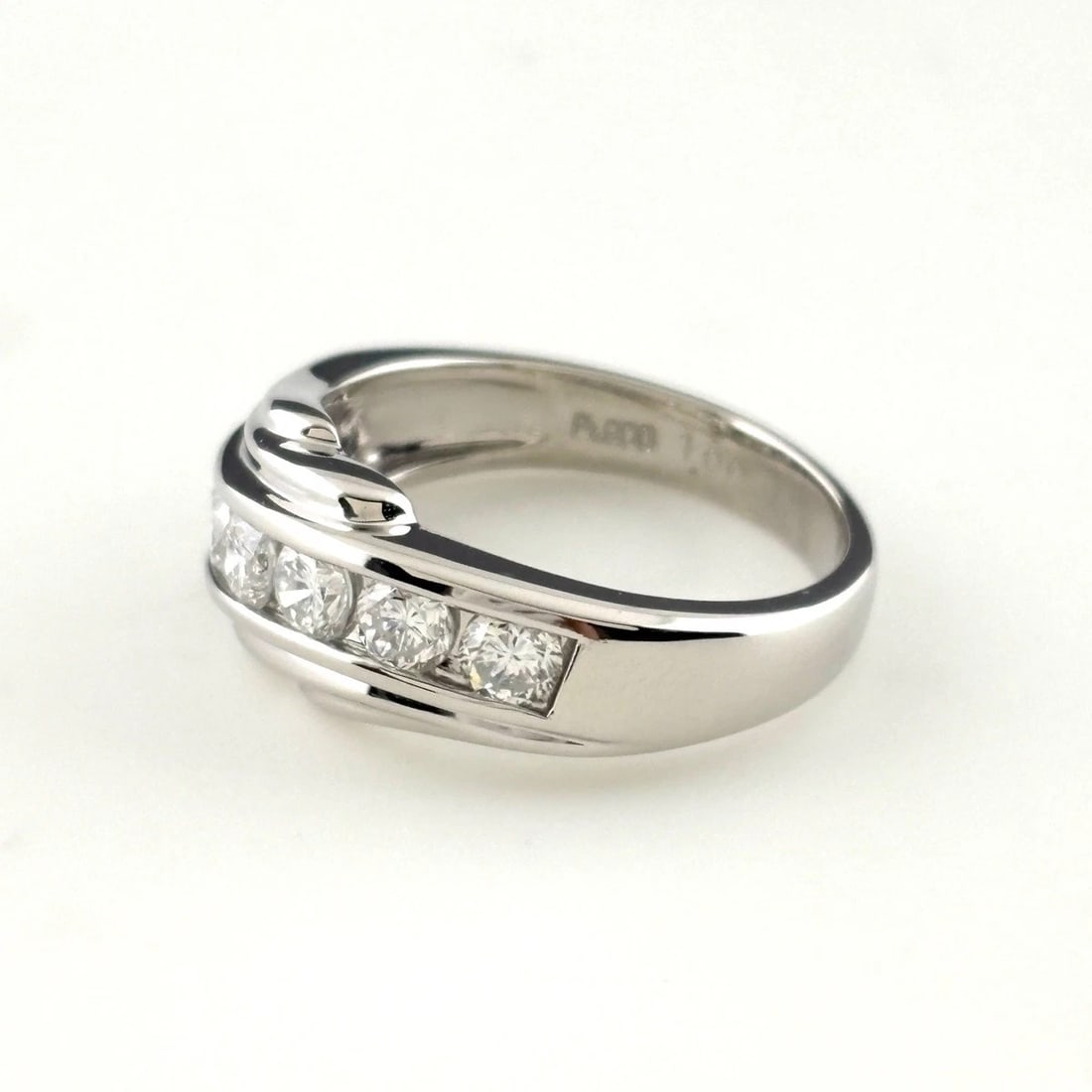 MELEE DIAMOND DESIGN RING PLATINUM RING - 3