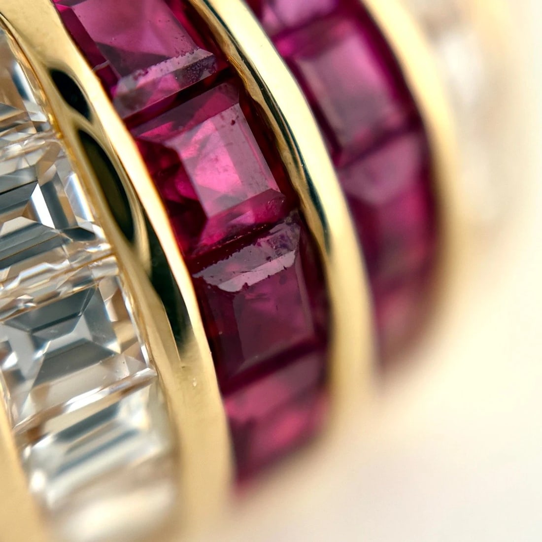 RUBY DESIGN RING YG RING MELEE DIAMOND RING - 2