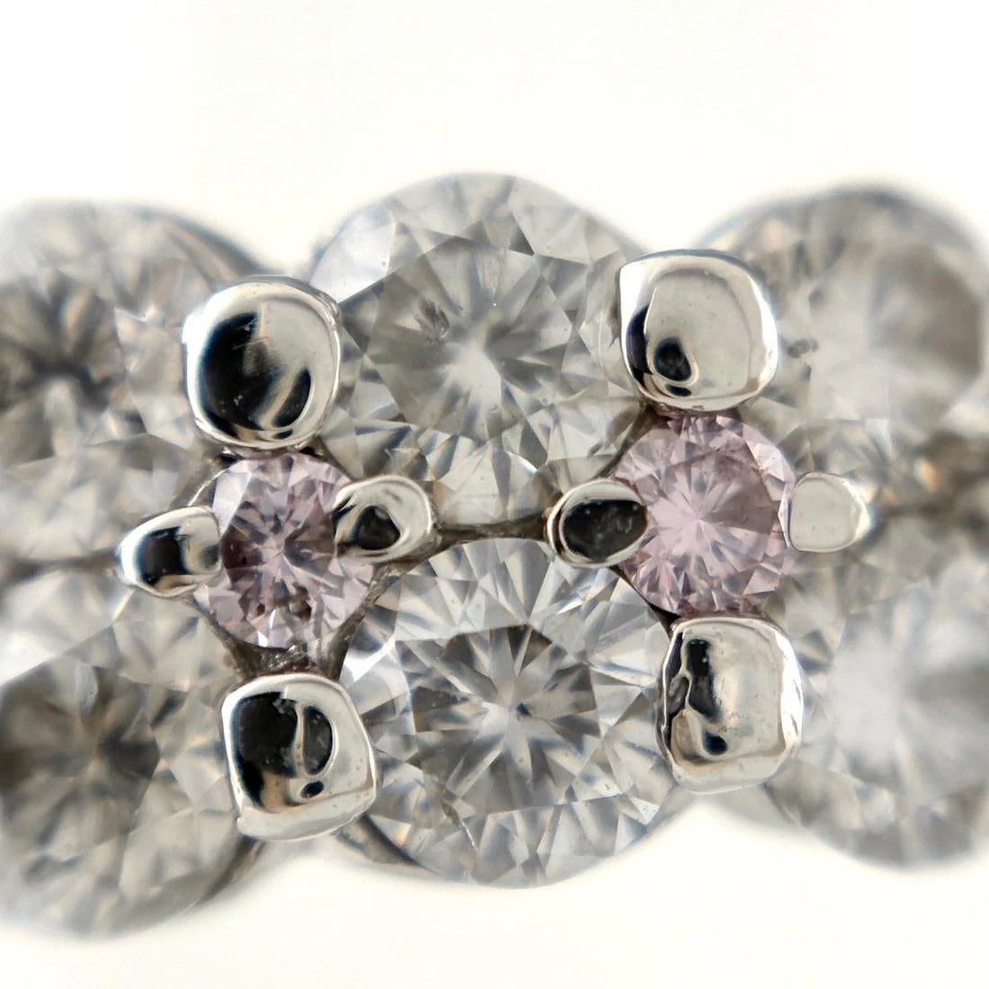 MELEE DIAMOND DESIGN RING PLATINUM RING - 2