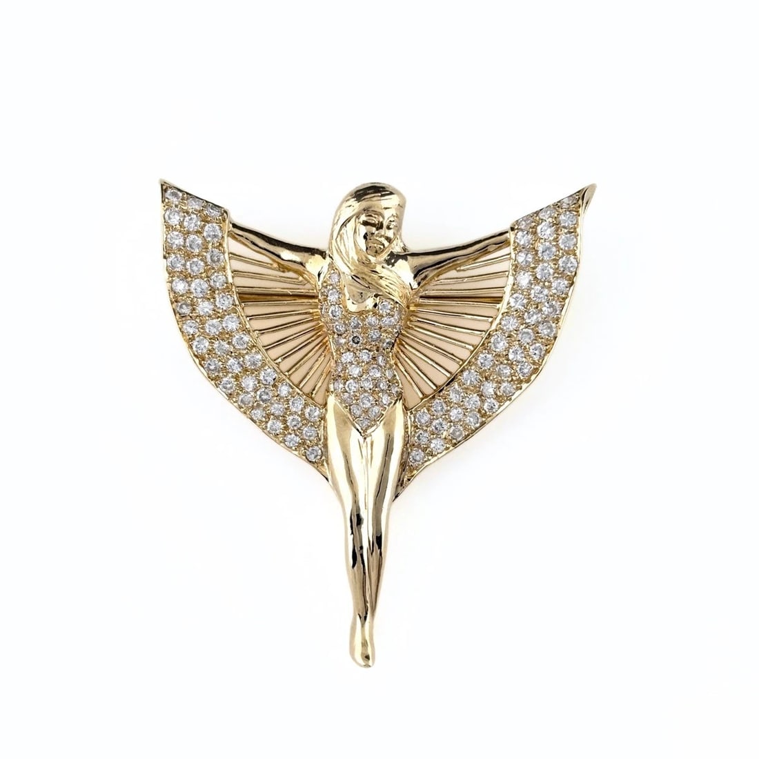 MELEE DIAMOND DESIGN PENDANT HEAD YG (1 of 4)