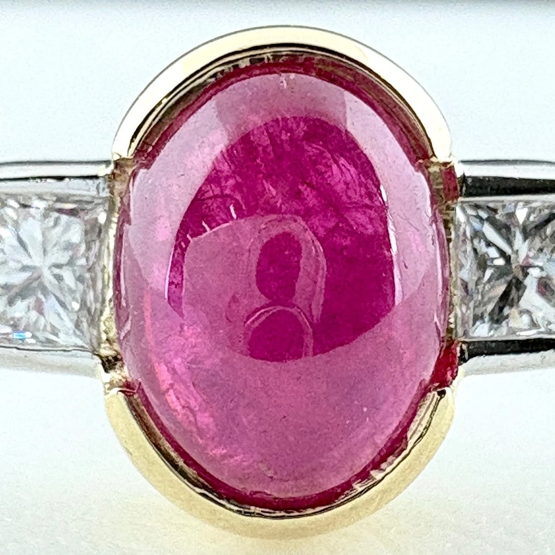 RUBY DESIGN RING PLATINUM MELEE DIAMOND RING PT900 - 2