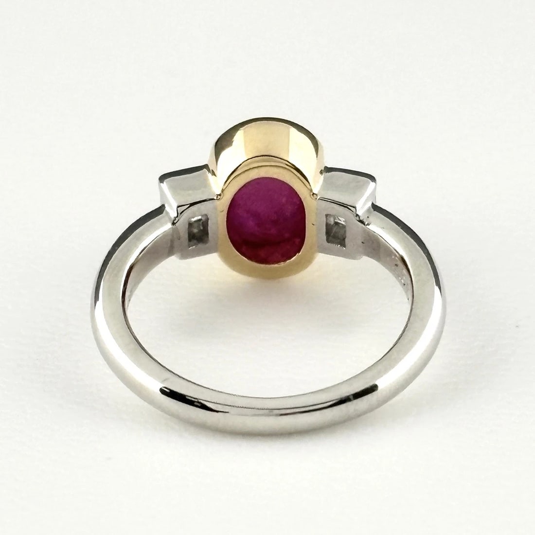 RUBY DESIGN RING PLATINUM MELEE DIAMOND RING PT900 - 3