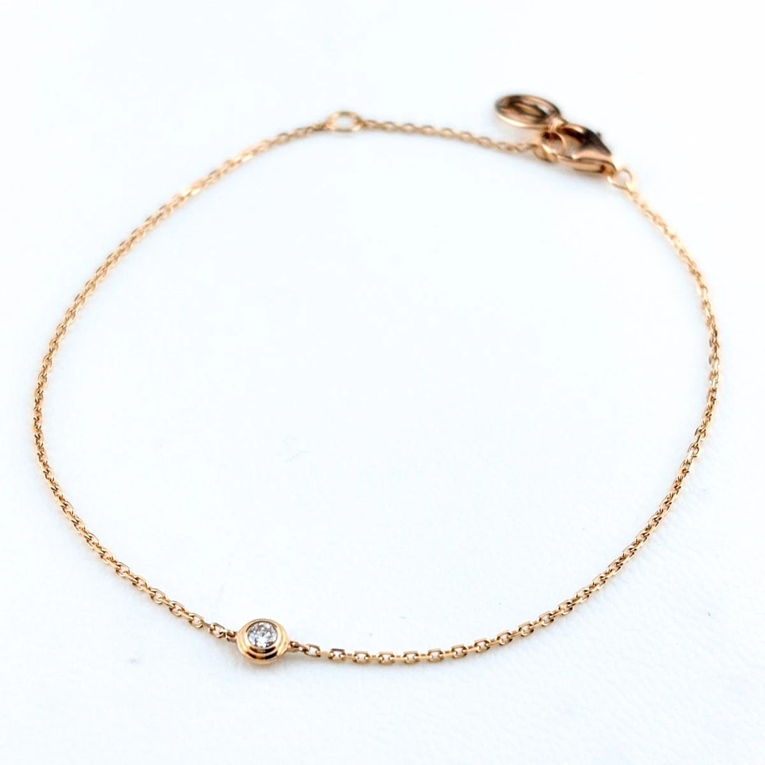 CARTIER DAMOUR XS PG BRACELET 750 DIAMOND: Cartier Damour xs Pg Bracelet 750 Diamond Brand: CARTIER Type/Style: Bracelet Material: 750PG, Main Stone None Color: PG Size: 18cm(7.1") Accessories: None Accessories Notice: When purchasing