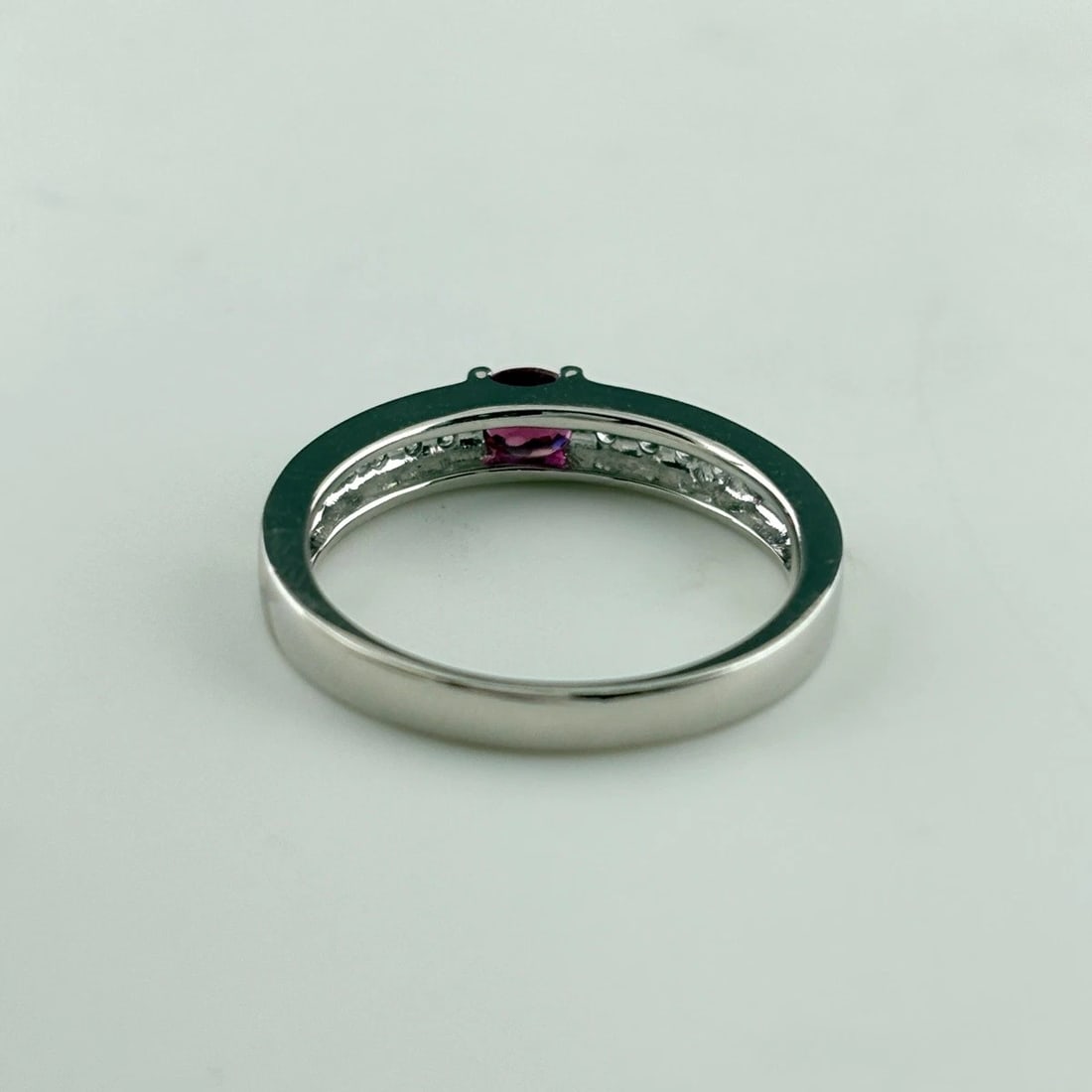 RUBY DESIGN RING WG MELEE DIAMOND RING - 3