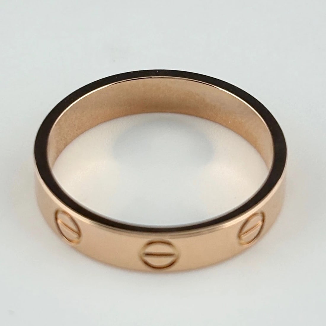 CARTIER MINI LOVE RING PG RING 750: Cartier Mini Love Ring Pg Ring 750 Brand: CARTIER Type/Style: Ring Material: 750PG, Main Stone None Color: PG Size: US6.5 Accessories: None Accessories Notice: When purchasing pre-owned goods, please
