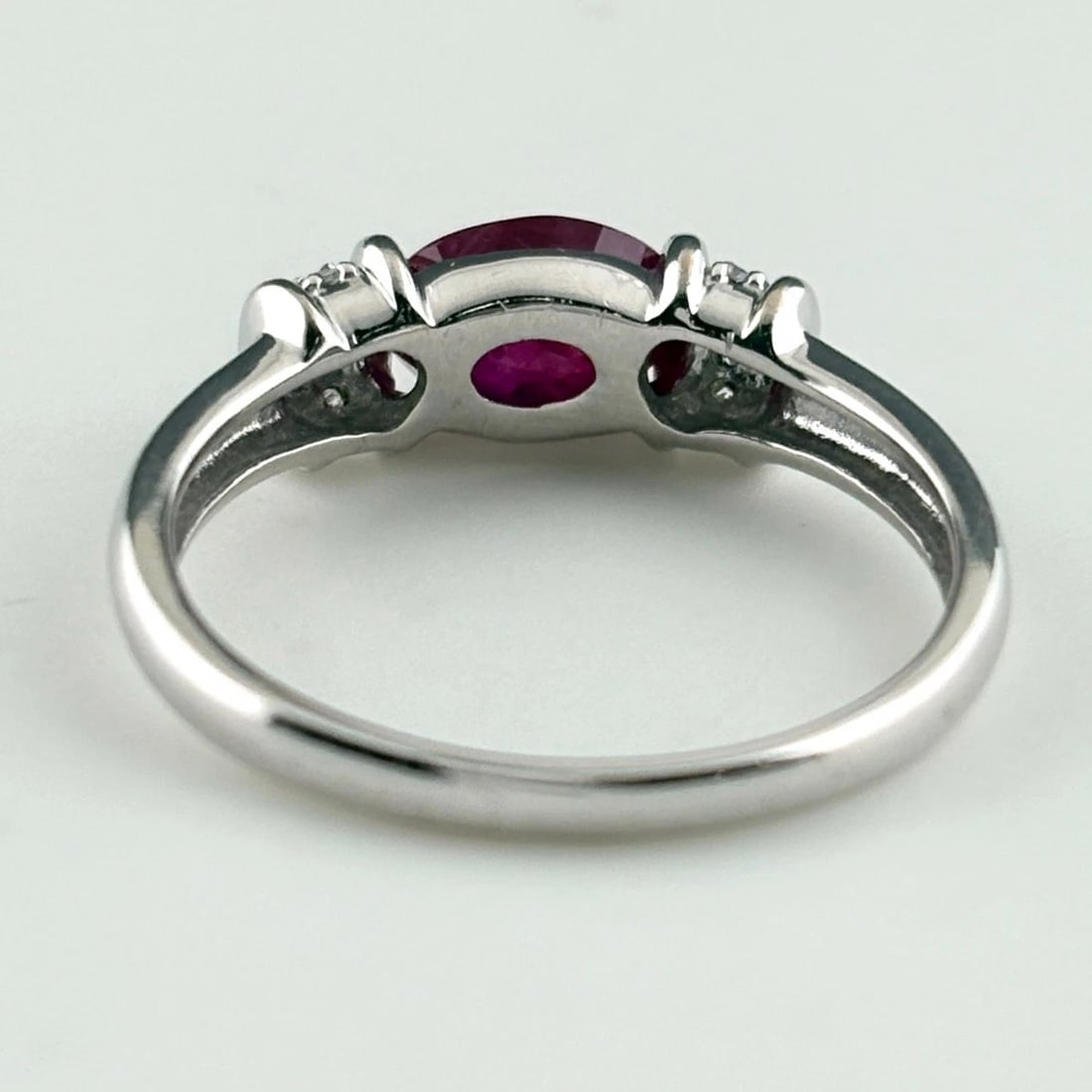 RUBY DESIGN RING WG MELEE DIAMOND RING - 3