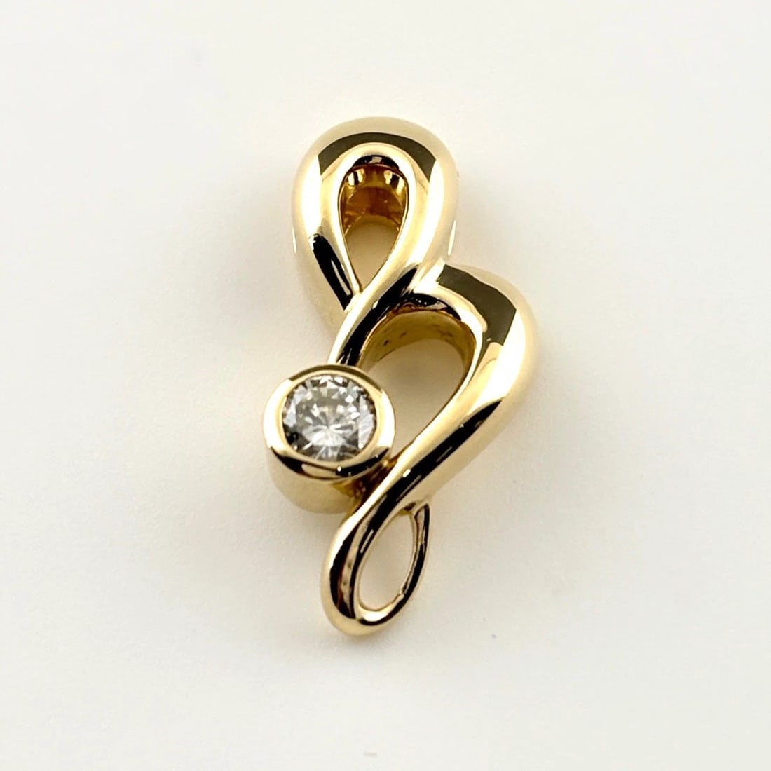 DIAMOND PENDANT HEAD YG PENDANT HEAD 18K (1 of 5)