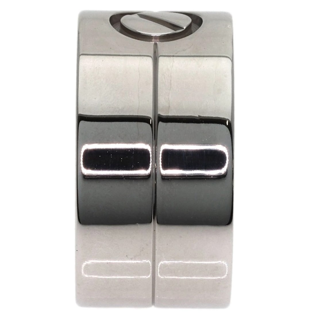 CARTIER HIGH LOVE RING RING K18 WHITE GOLD: CARTIER High Love Ring Ring K18 White Gold Brand: CARTIER Type/Style: Ring Material: K18 White Gold, Color: Silver Size: 9.25(US) Accessories: None Accessories Notice: When purchasing pre-owned