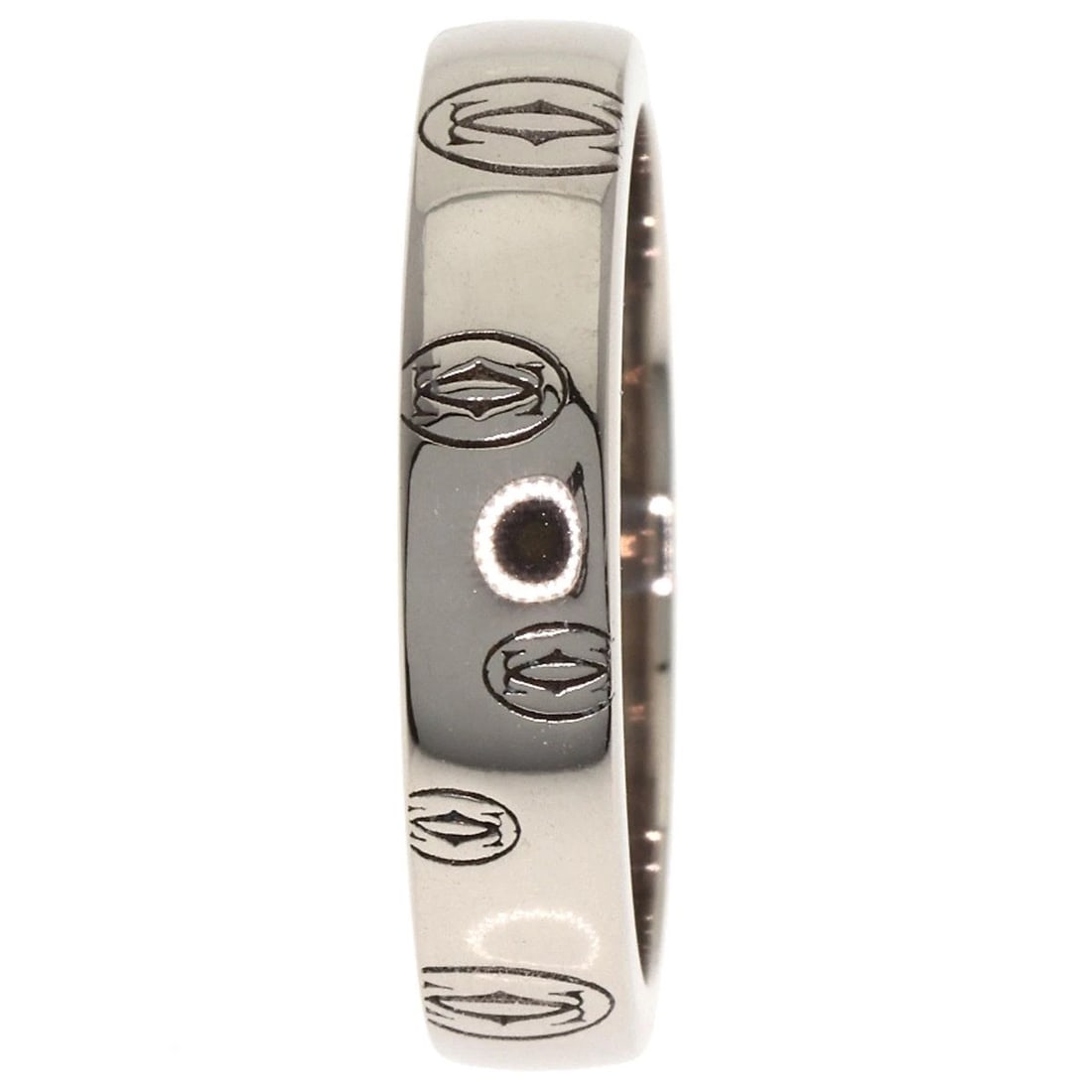 CARTIER HAPPY BIRTHDAY RING K18 WHITE GOLD: CARTIER Happy Birthday Ring K18 White Gold Brand: CARTIER Type/Style: Ring Material: K18 White Gold, Color: Silver Size: 5.75(US) Accessories: None Accessories Notice: When purchasing pre-owned