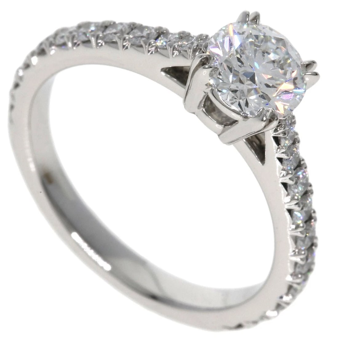 HARRY WINSTON LILLIAN LOVE DIAMOND ENGAGEMENT RING RING PLATINUM PT950: HARRY WINSTON Lillian Love Diamond Engagement Ring Ring Platinum PT950 Brand: HARRY WINSTON Type/Style: Ring Material: Platinum PT950, Main Stone Natural Color: Silver Size: 5(US) Accessories: Non
