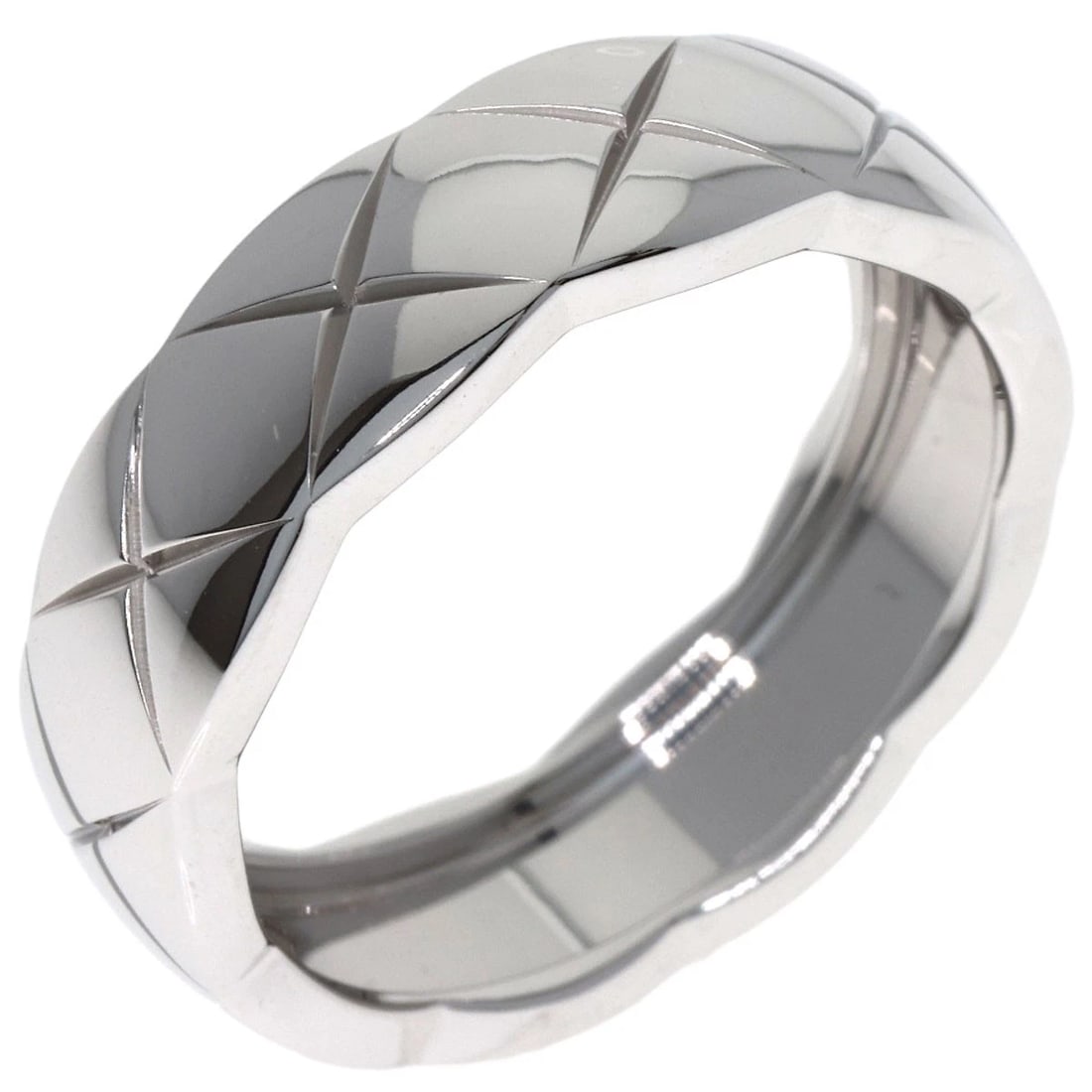 CHANEL COCO CRUSH MEDIUM RING K18 WHITE GOLD - 2