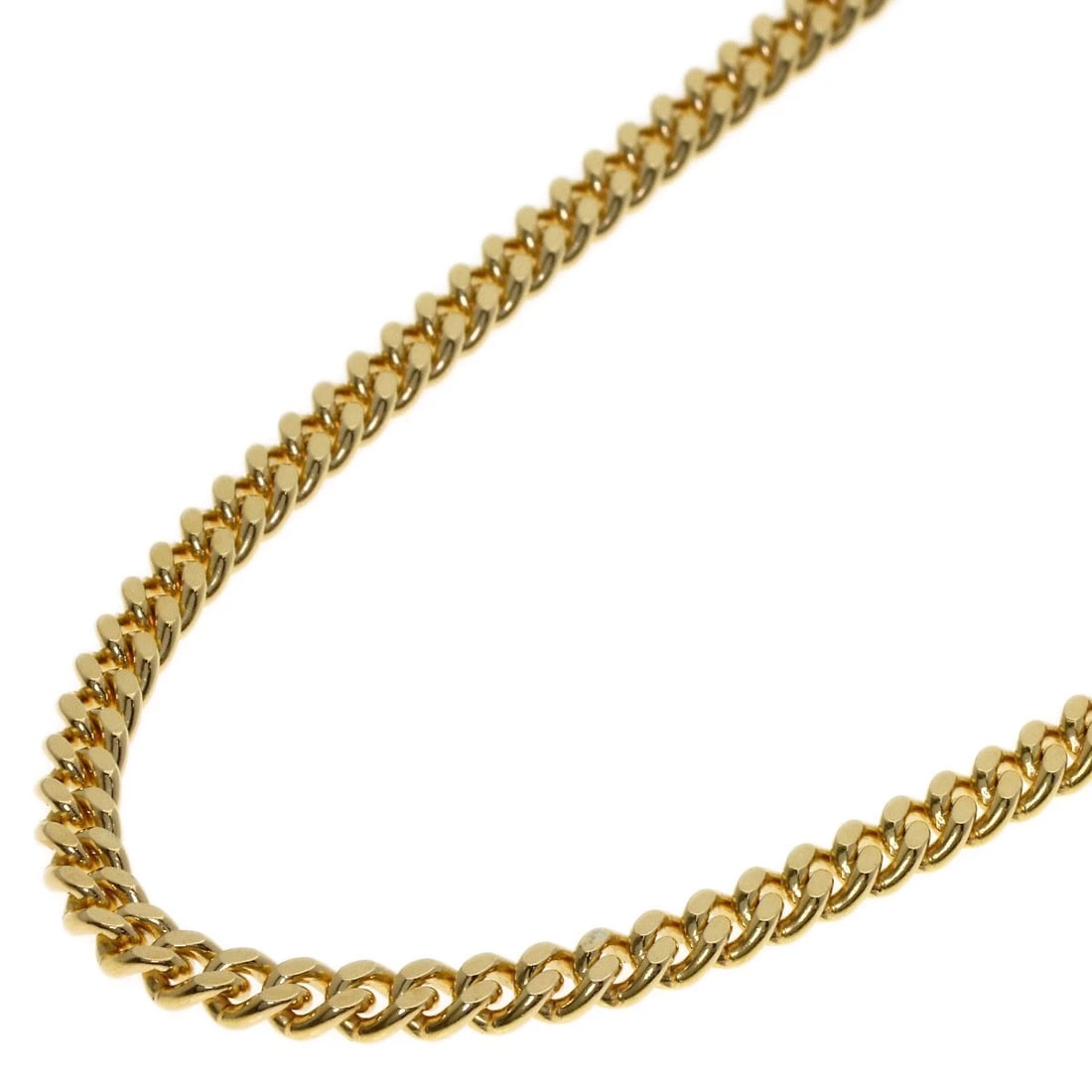 CURB CHAIN KIHEI NECKLACE K18 YELLOW GOLD: Curb chain Kihei Necklace K18 Yellow Gold Brand: SELECT JEWELRY Type/Style: Necklace Material: K18 Yellow Gold, Color: Gold Size: Chain Length:19.9inch/50.5cm Chain Width:1.5inch/3.9mm Accessories