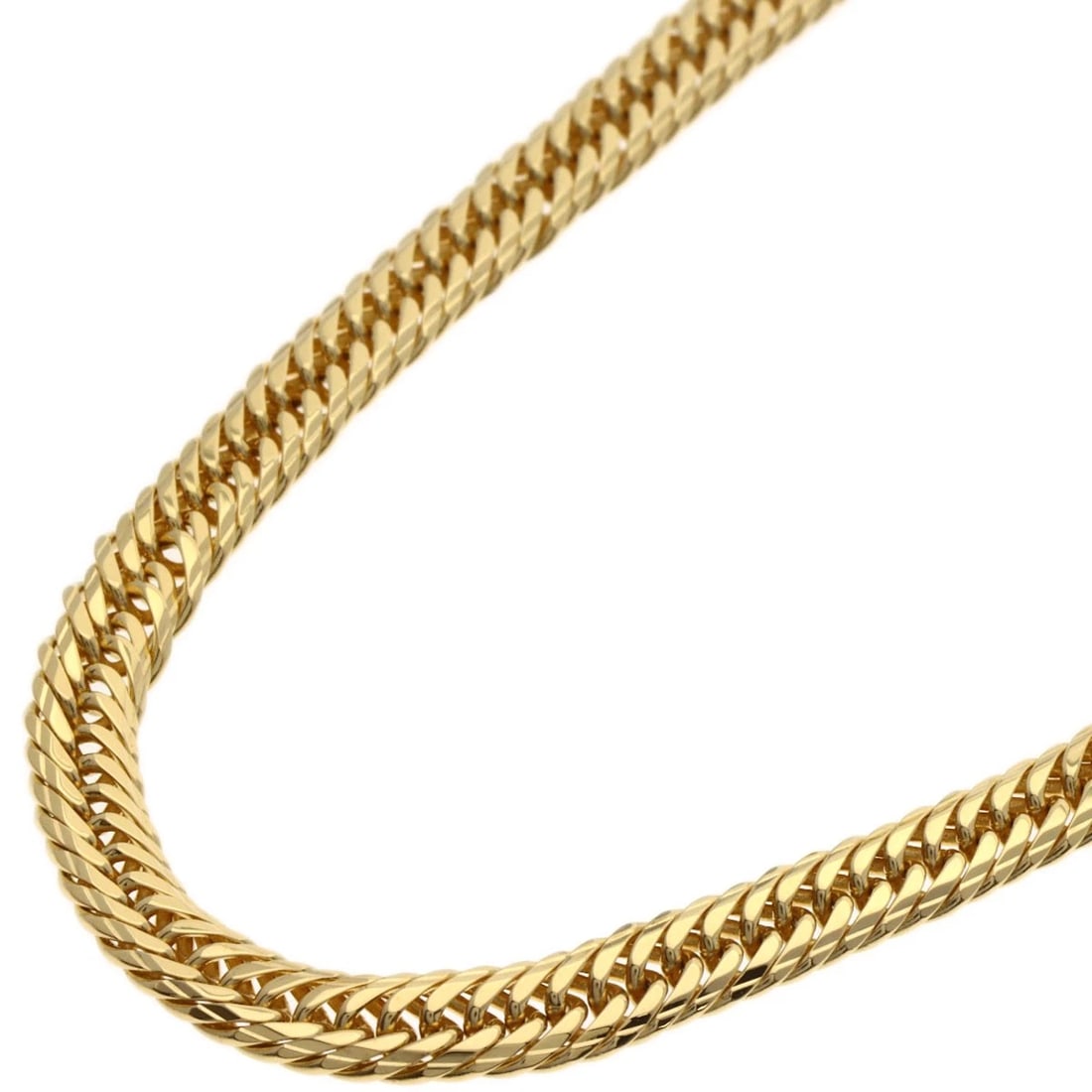 CURB CHAIN KIHEI NECKLACE K18 YELLOW GOLD: Curb chain Kihei Necklace K18 Yellow Gold Brand: SELECT JEWELRY Type/Style: Necklace Material: K18 Yellow Gold, Color: Gold Size: Chain Length:16.1inch/41cm Chain Width:1.7inch/4.2mm Accessories: