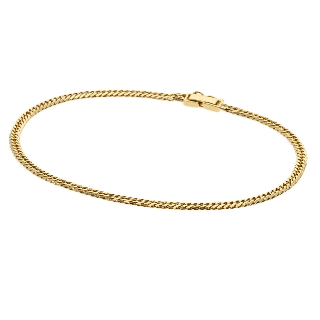CURB CHAIN KIHEI W6 SIDE BRACELET K18 YELLOW GOLD (1 of 4)