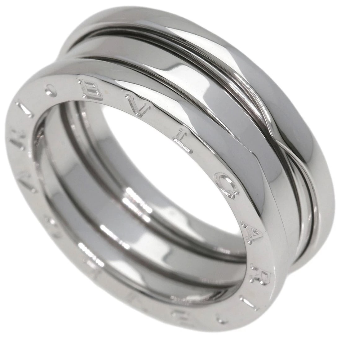 BVLGARI B.ZERO1 RING K18 WHITE GOLD: BVLGARI B.zero1 Ring K18 White Gold Brand: BVLGARI Type/Style: Ring Material: K18 White Gold, Color: Silver Size: 6.5(US) Accessories: None Accessories Notice: When purchasing pre-owned go