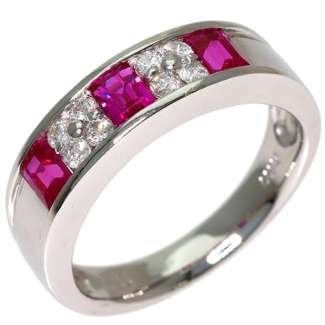 RUBY DIAMOND RING PLATINUM PT900 - 2