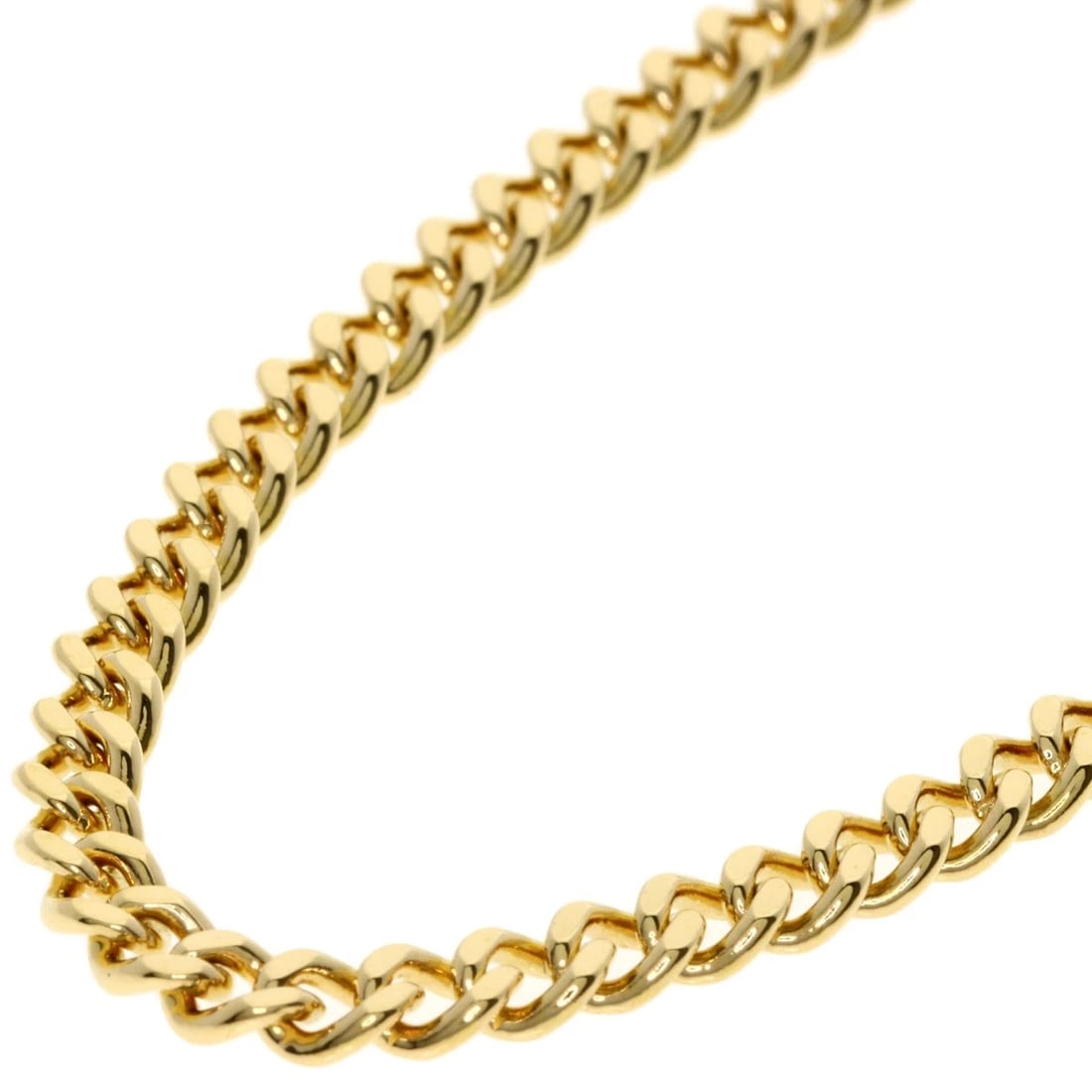 CURB CHAIN KIHEI NECKLACE K18 YELLOW GOLD: Curb chain Kihei Necklace K18 Yellow Gold Brand: SELECT JEWELRY Type/Style: Necklace Material: K18 Yellow Gold, Color: Gold Size: Chain Length:19.7inch/50cm Chain Width:1.6inch/4mm Accessories: No