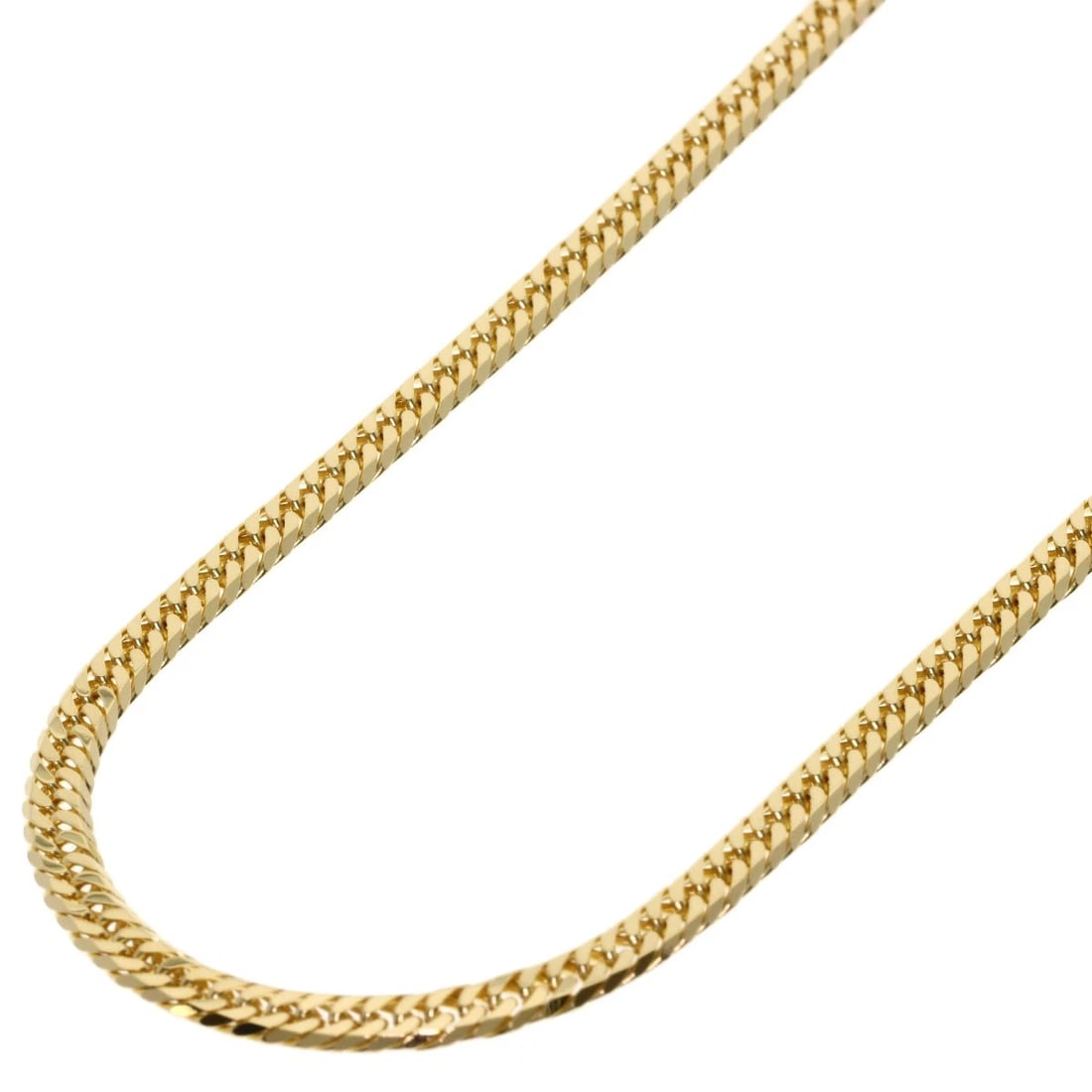 CURB CHAIN KIHEI NECKLACE K18 YELLOW GOLD: Curb chain Kihei Necklace K18 Yellow Gold Brand: SELECT JEWELRY Type/Style: Necklace Material: K18 Yellow Gold, Color: Gold Size: Chain Length:23.6inch/60cm Chain Width:1.4inch/3.5mm Accessories: