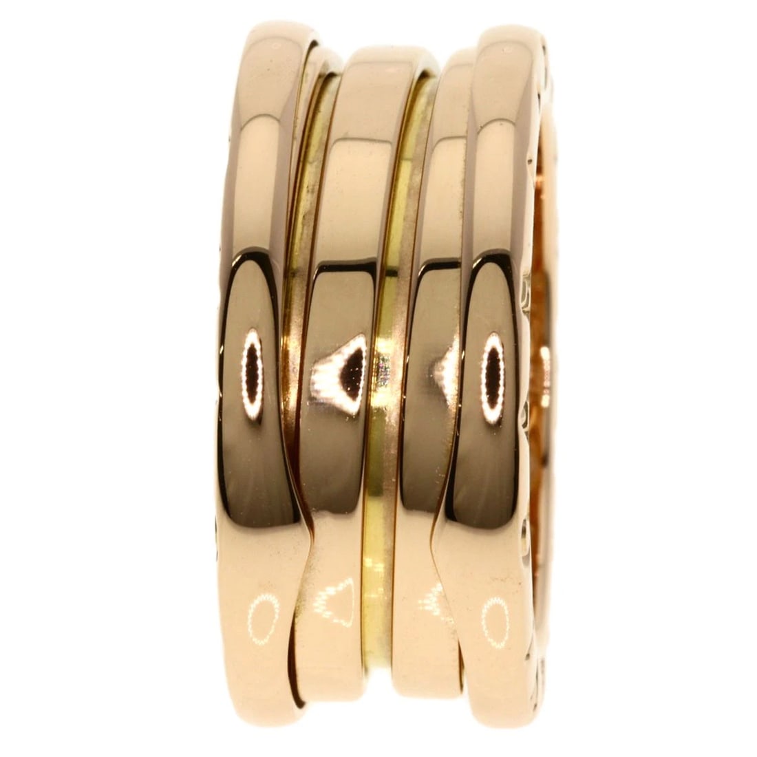 BVLGARI B.ZERO1 RING K18 PINK GOLD: BVLGARI B.zero1 Ring K18 Pink Gold Brand: BVLGARI Type/Style: Ring Material: K18 Pink Gold, Color: Gold Size: 5.25(US) Accessories: None Accessories Notice: When purchasing pre-owned goods, please