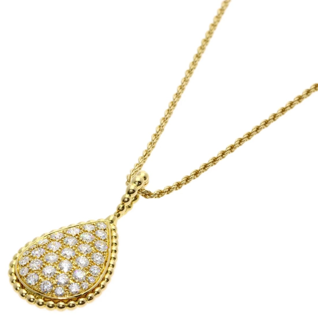 BOUCHERON SERPENT BOHEME LARGE DIAMOND NECKLACE K18 YELLOW GOLD: Boucheron Serpent Boheme Large Diamond Necklace K18 Yellow Gold Brand: Boucheron Type/Style: Necklace Material: K18 Yellow Gold, Main Stone Natural Color: Gold Size: Chain Length:32.7inch/83cm Chain W