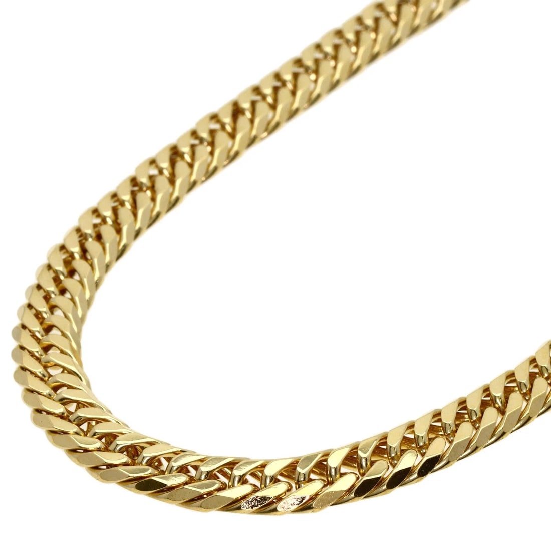 KIHEI CURB CHAIN NECKLACE K18 YELLOW GOLD: Kihei Curb chain Necklace K18 Yellow Gold Brand: SELECT JEWELRY Type/Style: Necklace Material: K18 Yellow Gold, Color: Gold Size: Chain Length:19.7inch/50cm Chain Width:2.7inch/6.8mm Accessories: