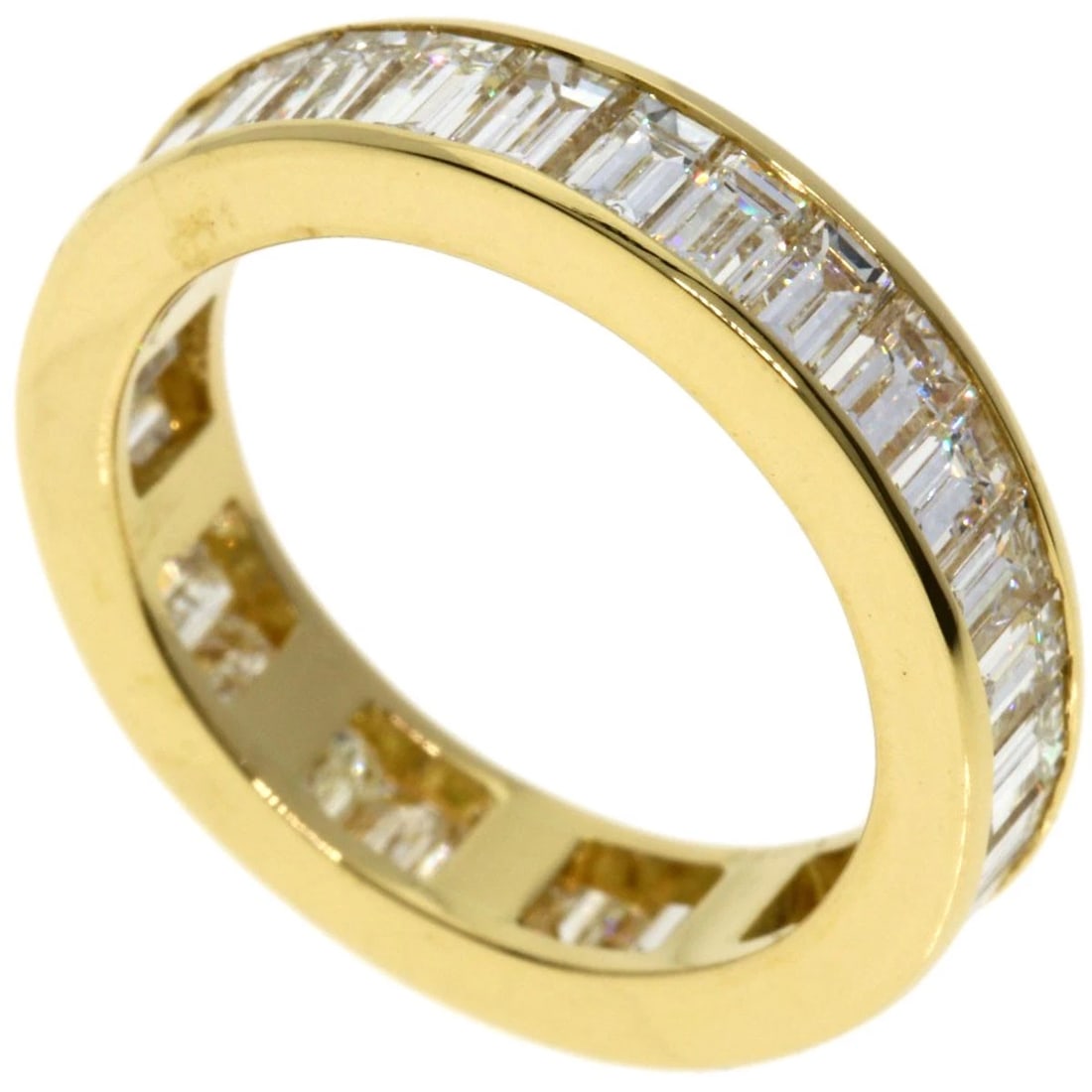 BVLGARI BUCKET DIAMOND FULL ETERNITY RING K18 YELLOW GOLD (1 of 3)