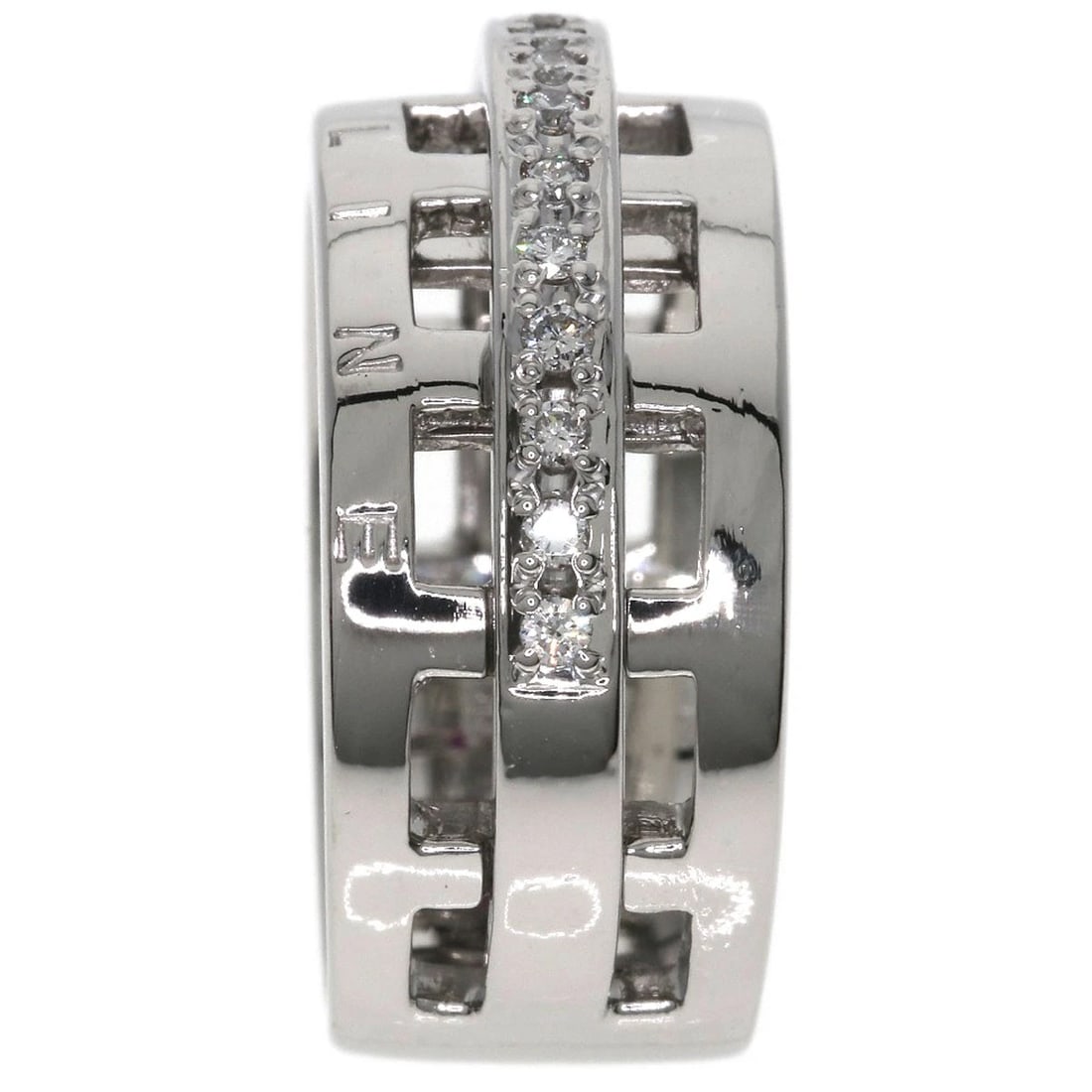 CELINE RUBY DIAMOND RING PLATINUM PT900: CELINE Ruby Diamond Ring Platinum PT900 Brand: CELINE Type/Style: Ring Material: Platinum PT900, Main Stone Natural Color: Silver Size: 7.25(US) Accessories: None Accessories Notice: When