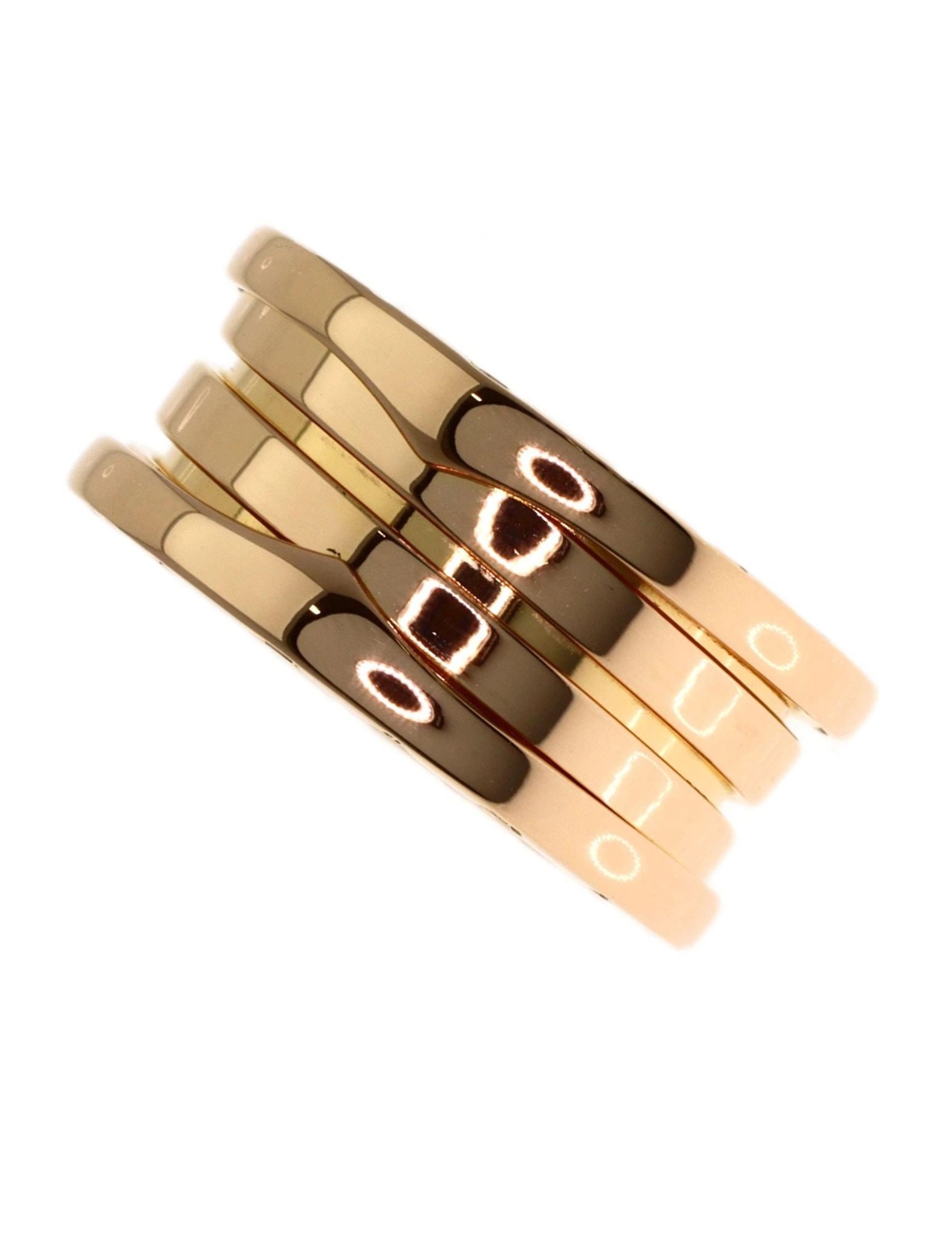 BVLGARI RING K18 PINK GOLD: BVLGARI Ring K18 Pink Gold Brand: BVLGARI Type/Style: Ring Material: K18 Pink Gold, Color: Gold Size: 5.25(US) Accessories: None Accessories Notice: When purchasing pre-owned goods, please