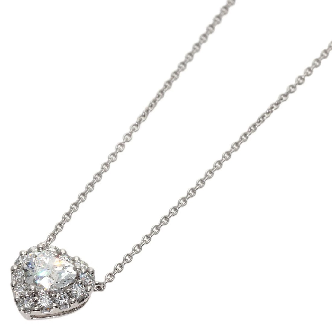 GRAFF ICON DIAMOND NECKLACE K18 WHITE GOLD: GRAFF Icon Diamond Necklace K18 White Gold Brand: GRAFF Type/Style: Necklace Material: K18 White Gold, Color: Silver Size: Chain Length:18.1inch/46cm Chain Width:0.4inch/1.1mm Top Size:0.4inch/10.4x10