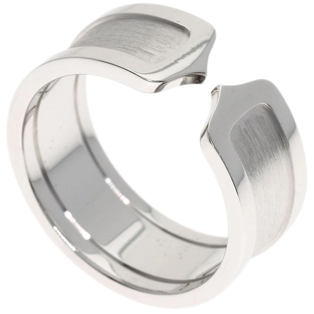 CARTIER RING RING K18 WHITE GOLD: CARTIER Ring Ring K18 White Gold Brand: CARTIER Type/Style: Ring Material: K18 White Gold, Color: Silver Size: 12.25(US) Accessories: None Accessories Notice: When purchasing pre-owned goo